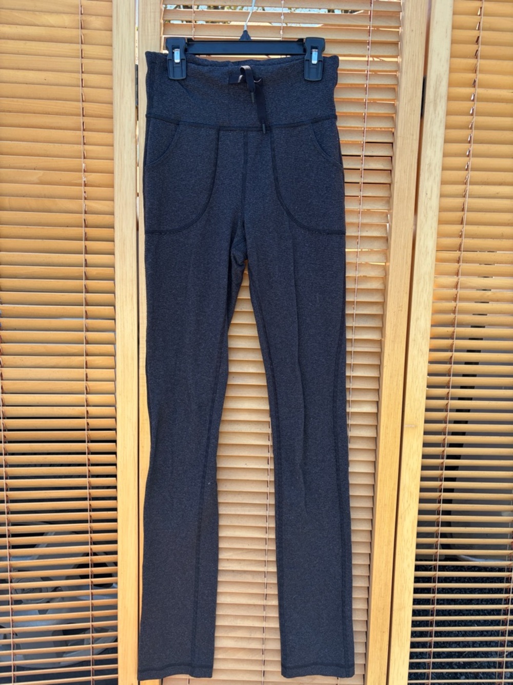 lululemon athletica Black High-Waist Ponte Leggings with Drawstring